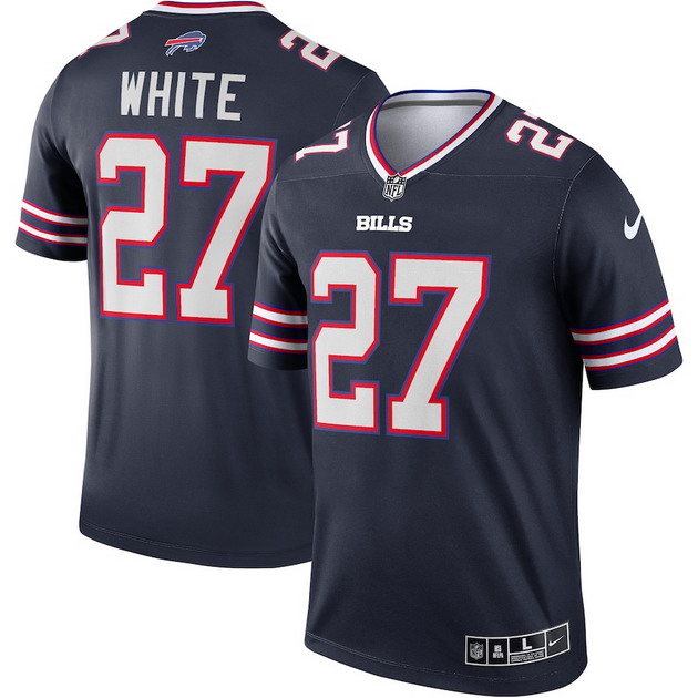 mens nike tredavious white navy buffalo bills inverted legend jersey